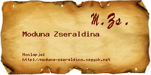 Moduna Zseraldina névjegykártya